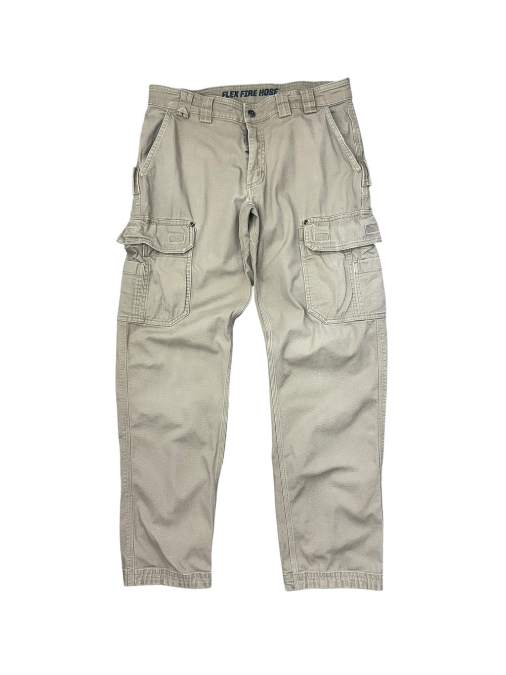 Duluth Trading Co Flex Fire Hose Cargo Pants Slim Fit Men’s 34x34 Beige Tan